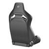Corbeau Sportline RRX Reclining Seat - Black Vinyl w/ Red Plaid Cloth