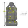 Corbeau Trailcat Seat Pair - Vinyl  - Black