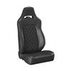 Corbeau Trailcat Seat Pair - Diamond Pattern  - Black Vinyl w/ Black Stitching