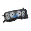 1987-89 Mustang Dakota Digital VHX Digital Gauge Cluster  - Alloy Face w/ Blue Backlighting