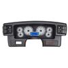 1987-89 Mustang Dakota Digital VHX Digital Gauge Cluster  - Alloy Face w/ Blue Backlighting
