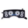 1990-93 Mustang Dakota Digital VHX Digital Gauge Cluster  - Alloy Face w/ Blue Backlighting
