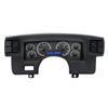 1990-93 Mustang Dakota Digital VHX Digital Gauge Cluster  - Black Alloy w/ Blue Backlighting