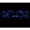 1990-93 Mustang Dakota Digital VHX Digital Gauge Cluster  - Black Alloy w/ Blue Backlighting