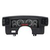 1990-93 Mustang Dakota Digital VHX Digital Instrument Cluster  - Black Alloy w/ Red Backlighting