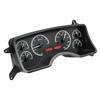 1990-93 Mustang Dakota Digital VHX Digital Instrument Cluster  - Black Alloy w/ Red Backlighting