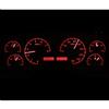 1990-93 Mustang Dakota Digital VHX Digital Instrument Cluster  - Black Alloy w/ Red Backlighting