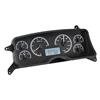 1987-89 Mustang Dakota Digital VHX Digital Gauge Cluster  - Black Alloy w/ White Backlighting