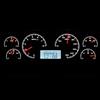 1987-89 Mustang Dakota Digital VHX Digital Gauge Cluster  - Black Alloy w/ White Backlighting