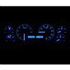 1990-1993 Mustang Dakota Digital VHX Digital Instrument Cluster - Carbon Blue Face/Blue Backlighting