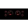 1979-86 Mustang Dakota Digital VHX Digital Instrument Cluster  - Satin Face w/ Red Backlighting