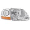 1999-00 F-150 SVT Lightning 01-04 Style Headlight & Fog Light Kit  - Clear Lens