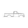 1993-1995 F-150 SVT Lightning Silhouette Metal Wall Art
