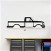 1993-1995 F-150 SVT Lightning Silhouette Metal Wall Art