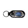 Ford Motorsport Stainless Steel & Leather Keychain