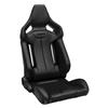 Corbeau FXR Reclining Seats Pair - Vinyl  - Black
