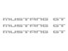 1987-93 Mustang GT Bumper Insert Decals  - Silver