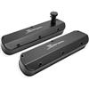 Holley Mustang Sniper Fabricated Tall Valve Covers - Black (79-95