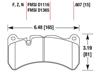 2013-14 Mustang Hawk Performance Front Brake Pads - HPS Compound GT500