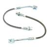 1987-1993 Mustang J&M Front Stainless Steel Brake Hoses - 94-04 Twin Piston Calipers