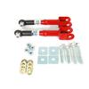 2015-2026 Mustang J&M Adjustable Toe Links - Red