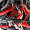 1979-04 Mustang BMR Tubular K-Member- Pushrod - Red 5.0/5.8
