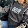 LMR Women's Cropped Crew Fleece  - Heathered Charcoal