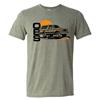 LMR OBS Bronco Retro Sun T-Shirt - XXL  - Olive Green