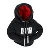 LMR Shift Knob Hoodie - Black w/ Red Lining