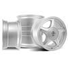 1979-93 Mustang 4 Lug Pony Wheel & Ford Licensed Center Cap Kit - 17x8/9 - Silver