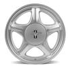 1979-93 Mustang 5 Lug Pony Wheel & Ford Licensed Center Cap - 17x9  - Silver