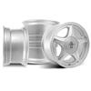 1979-93 Mustang 4 Lug Pony Wheel & Ford Licensed Center Cap Kit  - 17x8/10 - Silver