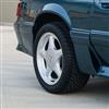1979-93 Mustang 4 Lug Pony Wheel & Ford Licensed Center Cap Kit  - 17x8/10 - Silver