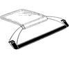 1981-88 Mustang T-Top To Door Glass Weatherstrip - RH