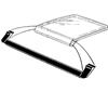 1981-1988 Mustang T-Top To Door Glass Weatherstrip - LH
