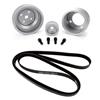 1985-93 Mustang Off Road Accessory Drive Kit w/ Clear Pulleys 5.0