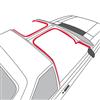 1987-1988 Mustang T-Top To Body Weatherstrip - RH