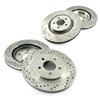 2007-14 Mustang Brake Rotor Kit - Drilled & Slotted - 14" Front & 11.81" Rear GT/GT500/BOSS 302