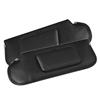 1983-93 Mustang TMI Vinyl Sun Visors with Vanity Mirror  - Black Convertible