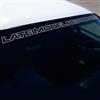 1994-04 Mustang Late Model Restoration Windshield Banner  - Silver
