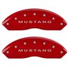 2010-14 Mustang MGP Caliper Covers - Mustang/5.0  - Red