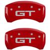 2015-23 Mustang MGP Caliper Covers - Mustang/GT  - Red - 4 Piston