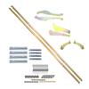 1987-1993 Mustang 16 Piece GT Ground Effects Bracket Kit