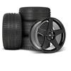 1979-93 Mustang SVE 4 Lug 03 Cobra Wheel & Sumitomo Tire Kit - 17x8/10  - Black