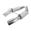 2005-10 Mustang Axle Back Exhaust Kit - Polished Tips GT/GT500