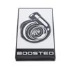 Mustang MF-Auto Designs Boosted Emblem - White w/ Black | 15-23