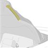 2001-04 Mustang Convertible Top Side Rail Weatherstrip Kit - Front