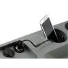 1987-1993 Mustang Cup Holder Console Panel w/ Brake Boot - Gray