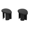 1987-93 Mustang Door Armrest Plugs, LH Black
