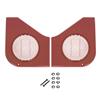 1987-93 Mustang Door Speaker Grille Kit  - Scarlet Red